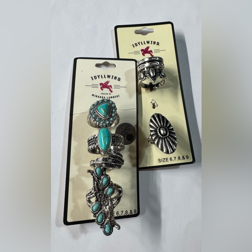 Idyllwind Turquoise and Silver Ring Collection